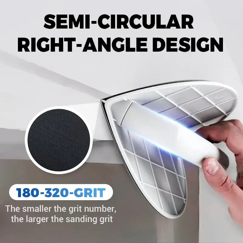Multifunctional Semi-Circular Angle Sanding Sandpaper Tool Angle Sandpaper Holder Self-adhesive High-end Putty Polishing Tool