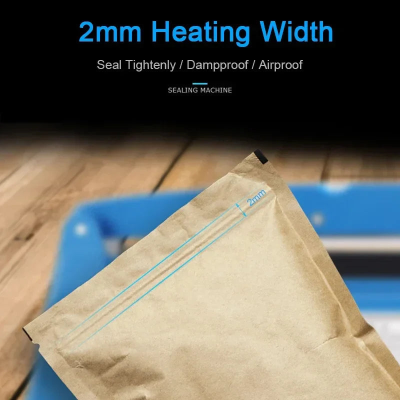 20cm 30cm Electric Food Bag Sealer Hand Pressure Heat Sealing Machine Manual Household  Plastic Bag Packing Machine Kitchen Tool