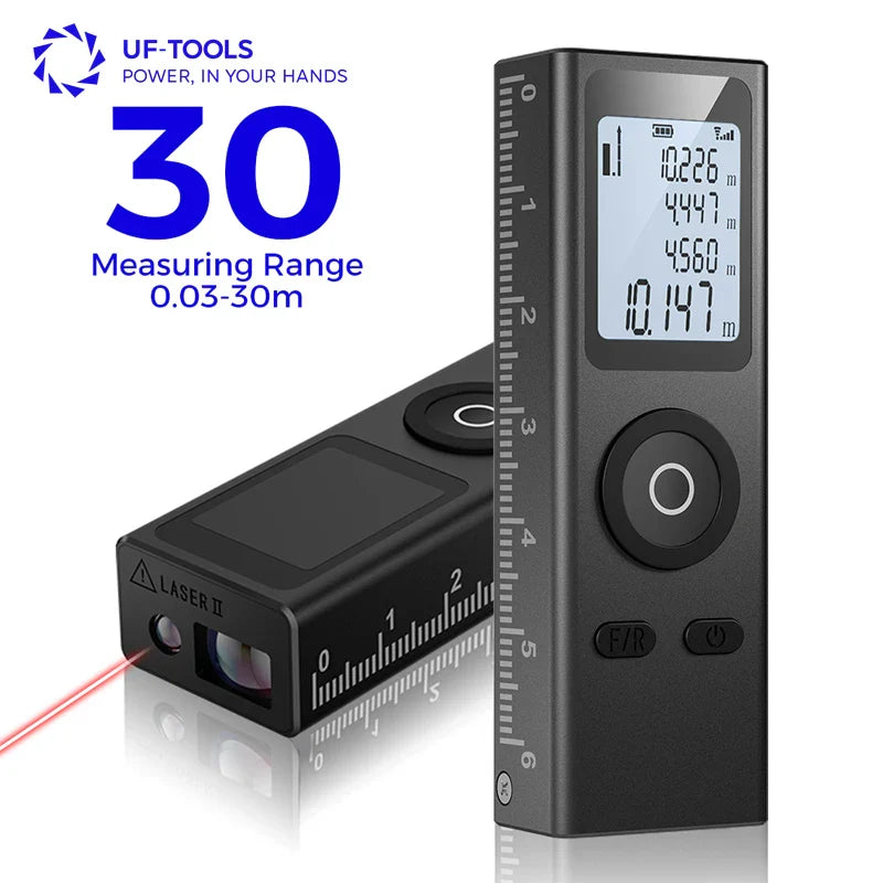 Laser Rangefinder Distance Meter Rangefinder Laser Tape Range Finder Building Mini Infrared Rangefinder USB Rechargeable 30M Hot