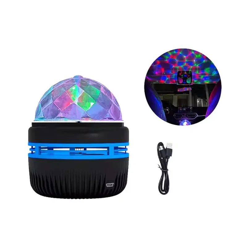 1/3PCS LED Starry Night Light Remote Control Rotating Star moon Projection Lamp USB Plug-in Magic Ball Stage Atmosphere Decor