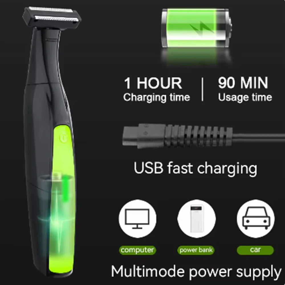 7 in 1 Shaver Men's Multifunctional Rechargeable Earbrow Nose Hair Trimmer Bikini Line Sensitive Shaver Hair Shaving Trimmer
