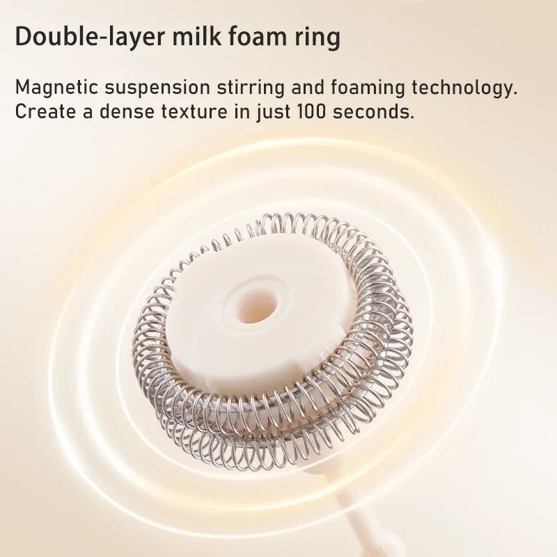 SUNATUR 300ml mixing cup electric milk frother  Coffee Foamer Machine Automatic Heat Portable water boiling cup thermos
