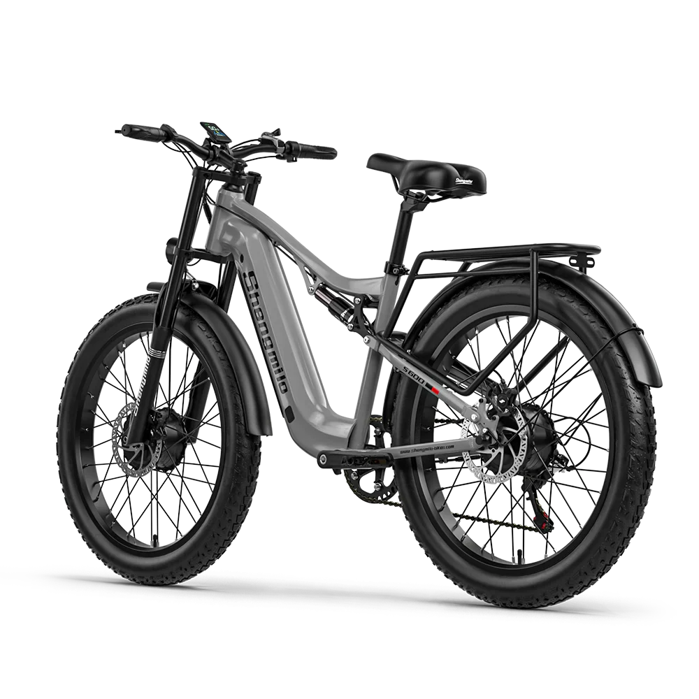 Shengmilo S600 Electric Dirt Bike 2000w Dual Motor Electric Bike Adult  48V 17.5AH Battery 26 inch Fat Tire Bicycle Electric