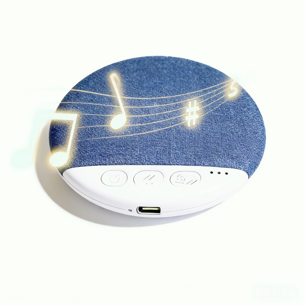 Mini Wireless Bluetooth Speaker Under Pillow Sleep Sound Machine White Noise Dynamic Audio Rechargeable Portable for Travel