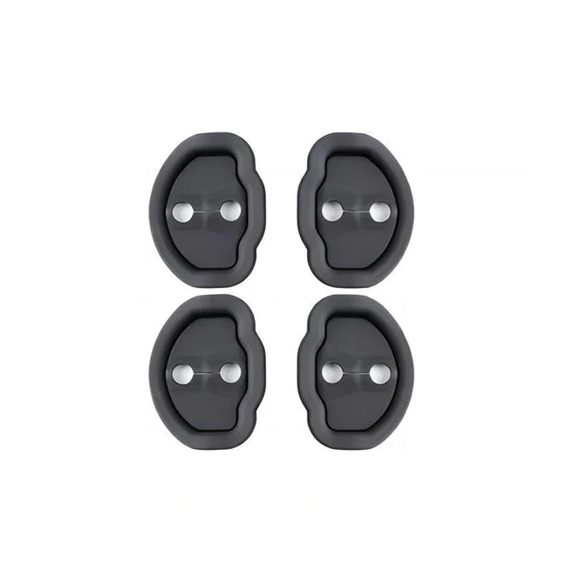 Door Silent Shock Absorbing Pad Silicone Door Lock Protective Cover Modification Accessories For Tesla Model 3 Model Y
