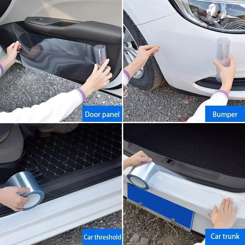 Car Protective Film Anti-scratch Cars Skin Transparent Protection Film Waterproof Car Sticker Covering Stratchproof Multi-Use