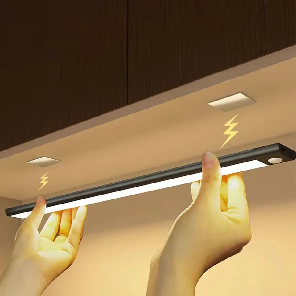 Night light LED Cabinet Light USB Rechargeable Motion Sensor Light Suitable For Kitchen Wardrobe Cabinet Lighting 30cm/40cm/50cm