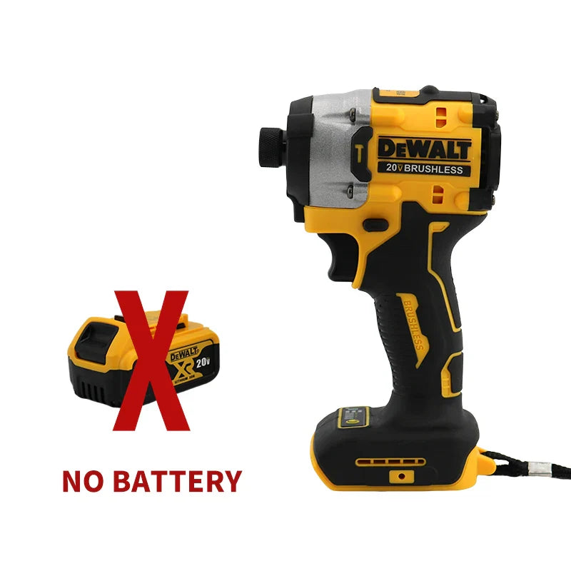 Dewalt DCF860 Cordless Brushless Electric Screwdriver Impact Function 20V Battery 282N.m Lightweight at 1kg Electric Power Tool