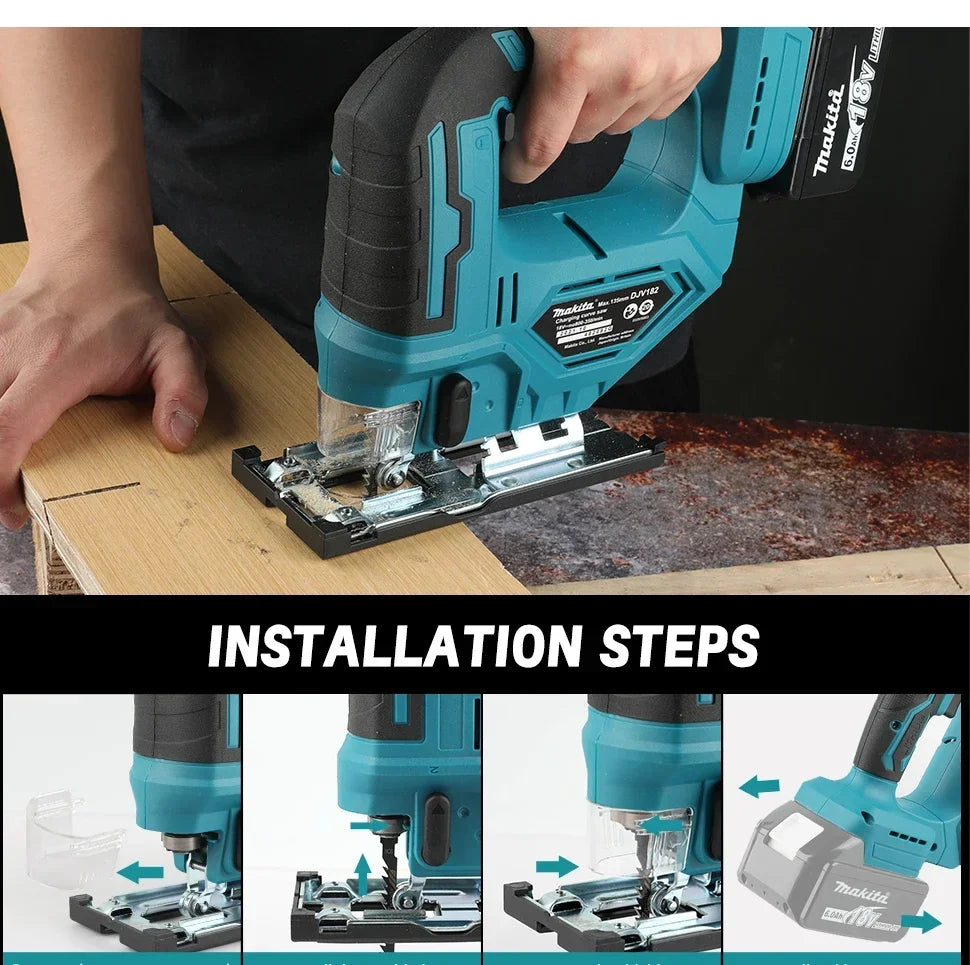 For Makita DJV182 Brushless Portable Carpenter Power Tool Jigsaw Electric Jig Cordless Barrel Handle Jigsaw Free Delivery