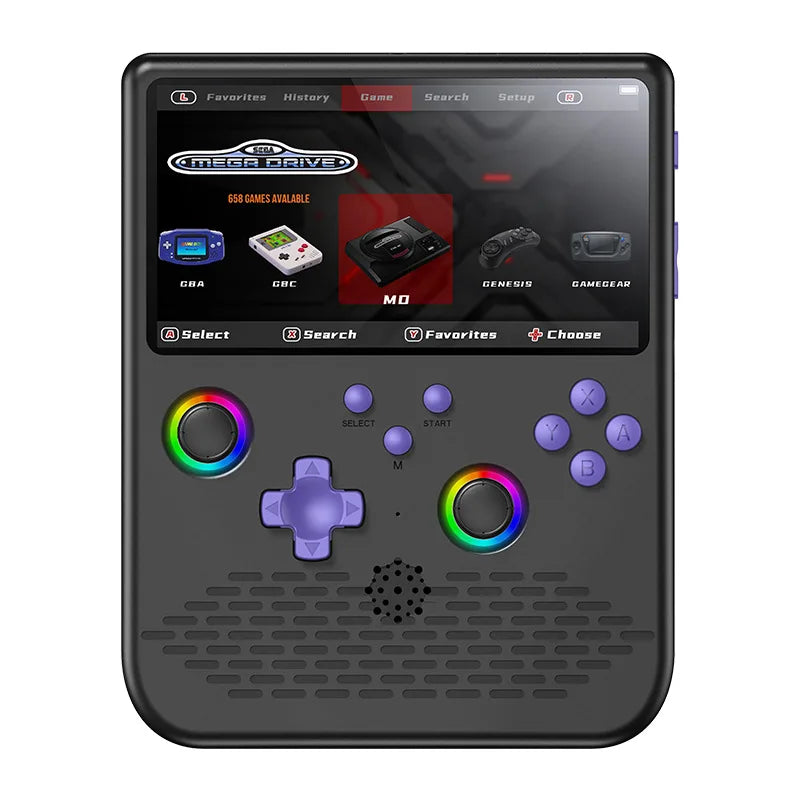 H5 Retro Handheld Game Console Linux System 5.0-inch IPS HD 4K With 64G 20000 Games Portable Pocket Game Console