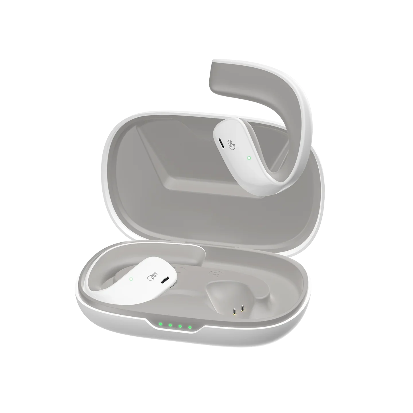 Black Shark T20 Wireless Earbuds, Bluetooth 5.3 IPX67 Waterproof Earphones, Over Ear Buds Stereo Deep Bass Headset with Earhooks