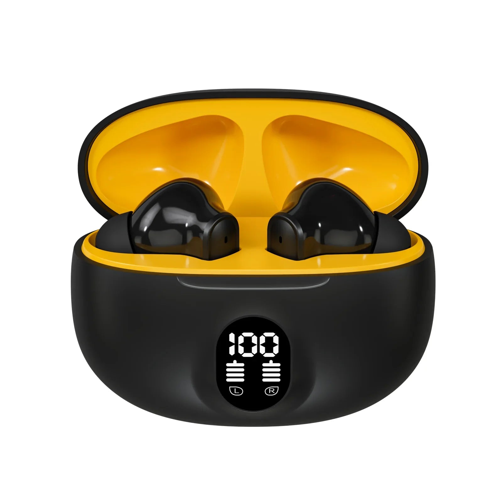 TWS Wireless Bluetooth Earphone Transparent HIFI Headphones LED Power Digital Display Stereo Sound Earphones 895B