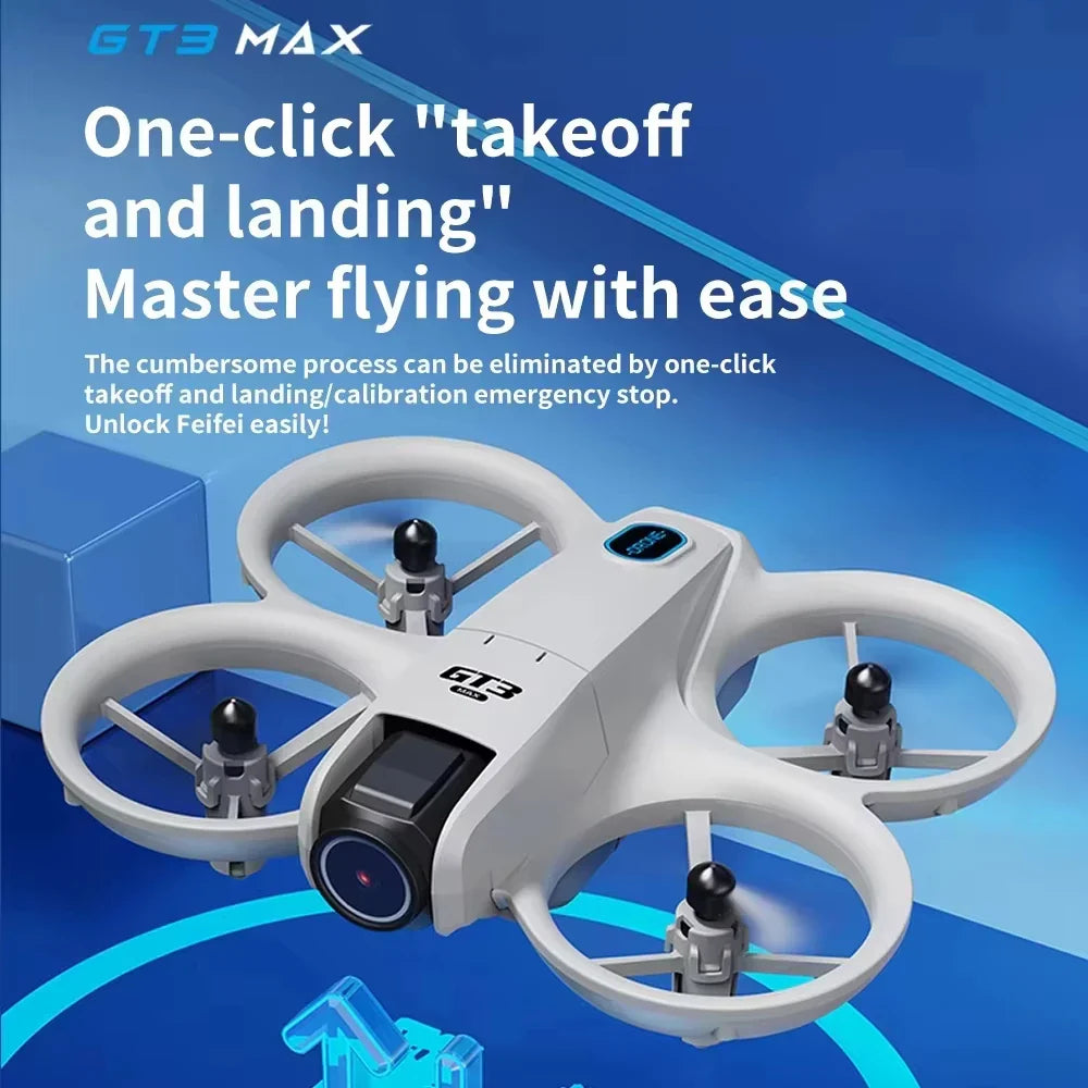 GPS 8K HD Dual Camera Brushless Motor Intelligen Obstacle Avoidance RC Quadcopter Toy Gift GT3 MAX Mini With LED Foldable Drones