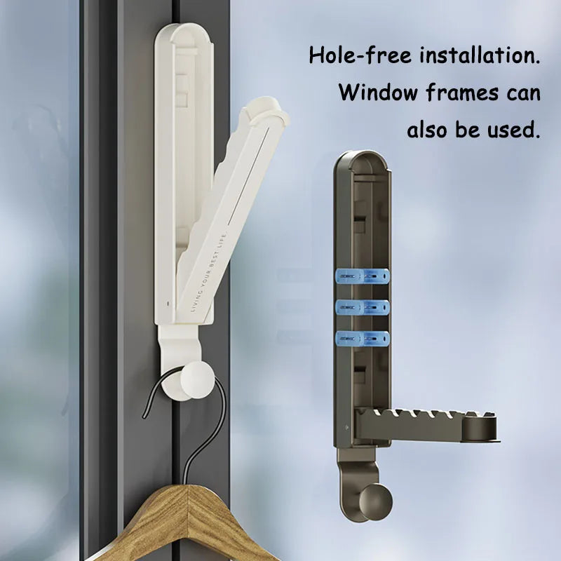 1/2pcs Folding Wall Hook portable drying rack Hidden Robe Towel Coat Hook door back hooks Expandable Sticky Towel Hanger