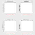 Thick white high-density background cloth, used for photo walls and studio photography (excluding brackets)