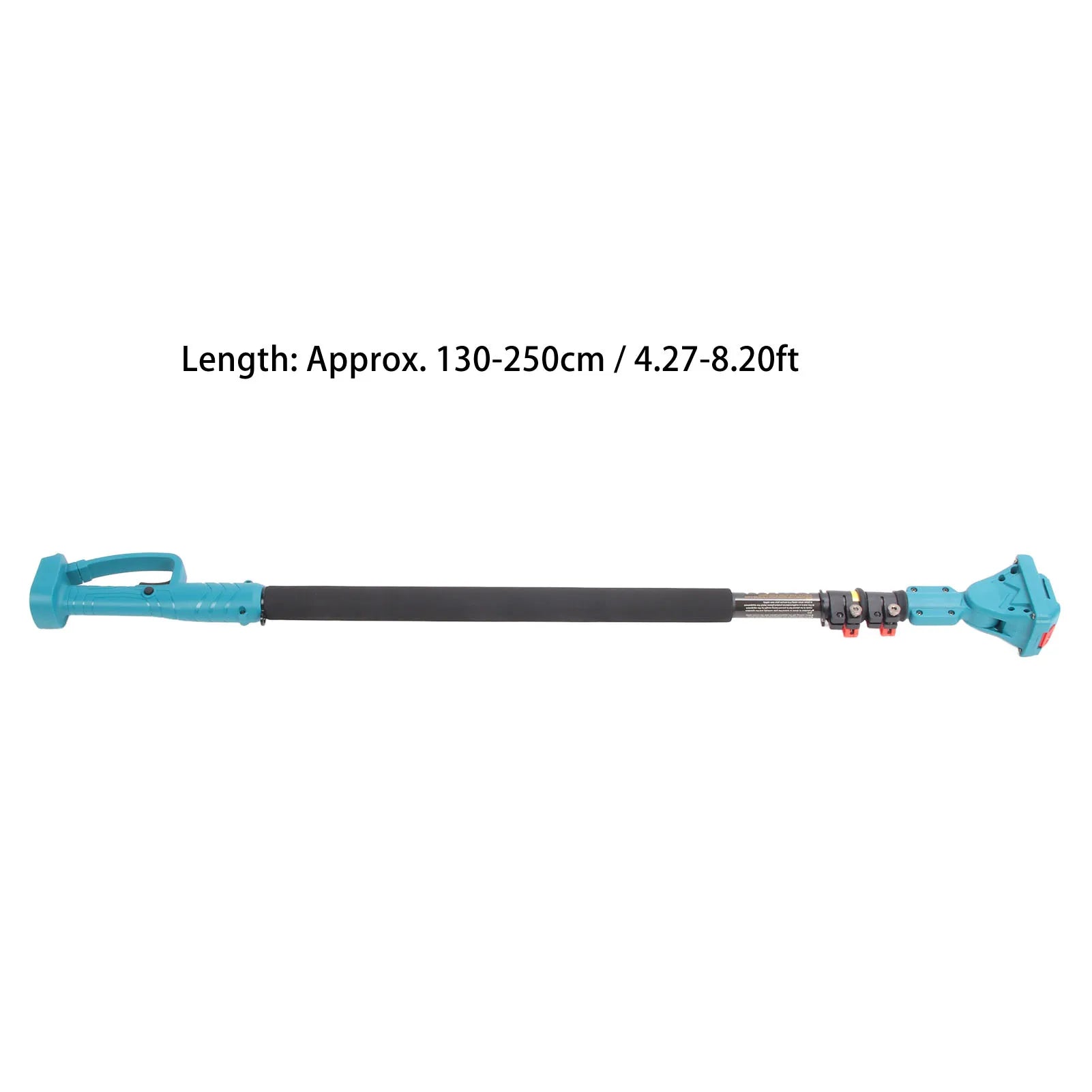Cordless Pruning Extension Pole 4.27 To 8.2ft Telescoping 180 Degree Rotatable Head High Branch Trimming Pole