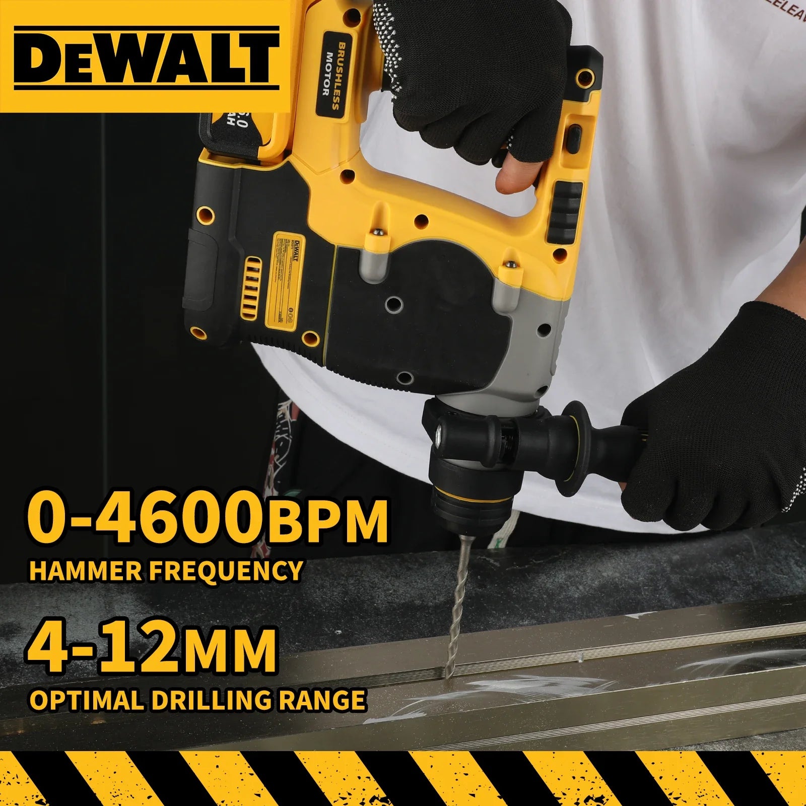 DEWALT DCH273 Rotary Percussion Drill 18V/20V MAX SDS Brushless 1 Inch PLUS L-shaped Woodworking Impact Drill（no Battery）