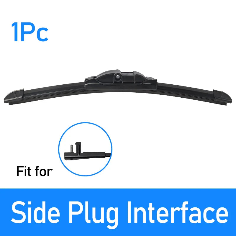 1Pc Universal Front Car Wiper Blades Durable Rubber Soft Frameless Bracketless Brushes Windshield Windscreen Window Accessories