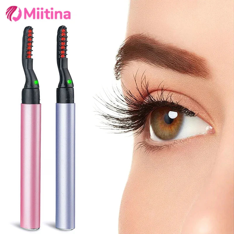 Electric Eyelash Curler Heated Portable Safety Eyelash Curle Mini Fast Heating Long Lasting Makeup Tool eyelashe electric curler