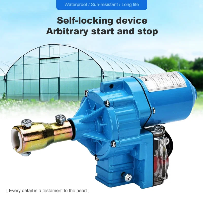 Electric Film Roller DC 24V Greenhouse Roll Up Motor Electric Film Roll Machine 100W/150W Film Winding