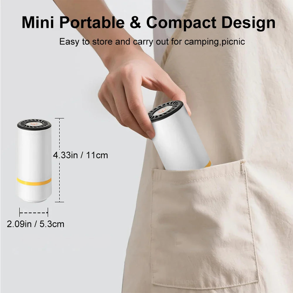 Electric Air Pump USB Rechargeable Automatic Vacuum Pump for Food Vacuum Sealed Bag Storage Pack Bag Vacuum Compression Machine