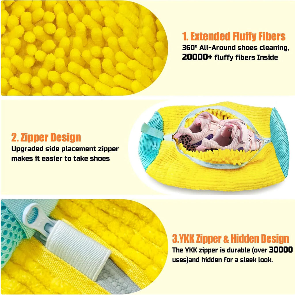1Pcs Shoe Washing Machine Bag Sneaker Cleaning Laundry Shoe Bag For Washer Dryer Reusable Shoe Washing Bag Shoe Washing Machine