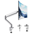 Adjustable Single Monitor Mount, Tilt Rotation Swivel Gas Monitor Arm, with Clamp & Grommet Base,Fits 13 to 32" Computer Monitor