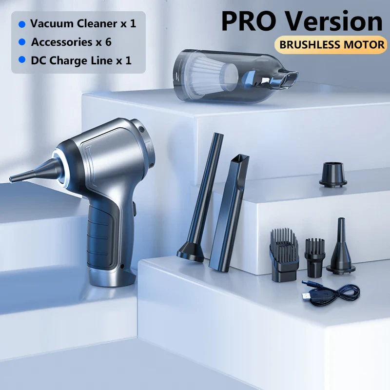 95000Pa Wireless Car Vacuum Cleaner Strong Suction Handheld Auto Vacuum Home &amp Car Dual Use Mini Vacuum Cleaner HomeAppliance