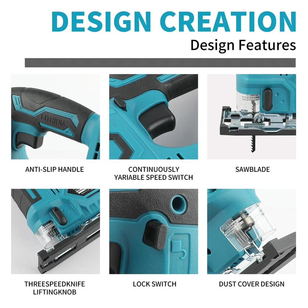 For Makita DJV182 Brushless Portable Carpenter Power Tool Jigsaw Electric Jig Cordless Barrel Handle Jigsaw Free Delivery