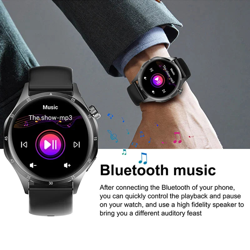BOXUXING 2026 New GPS Sports Smart Watch Men 360*360 AMOLED Screen Heart rate Bluetooth Call IP67 Waterproof Man Smartwatch Man