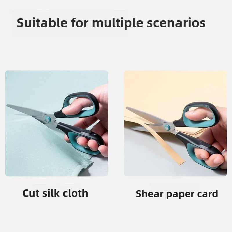 1PC Deli Anti Stick Anti Rust Scissors Office And Home Scissors Stainless Steel Tailoring Scissors Solid And Durable Alloy