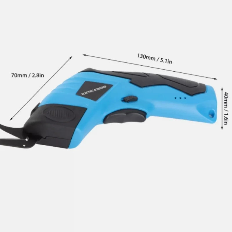 Portable Rechargeable Electric Scissors Effortless Cutting Fabric Leather Electric Cutting Scissors Tailor Sewing Cutting Knife