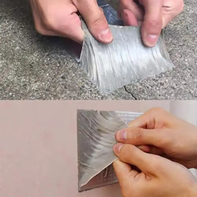 Waterproof Leak Repair Tape High Temperature Resistant Self-adhesive Aluminum Foil Butyl Tape Wall Repair Sealant Patching Tape