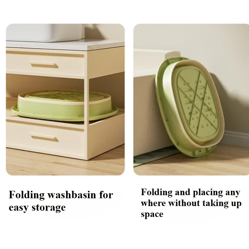 2026 Portable Foldable Foot Bath Tub - Thick Plastic Space-Saving Design, Needed for Home,Bedroom Use - Bathroom Accessories
