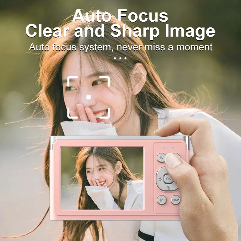 50MP Kids Digital Camera For Photography 4K Video Recording Camcorder 2.88" IPS Screen Children Compact Selfie Camera Auto Focus