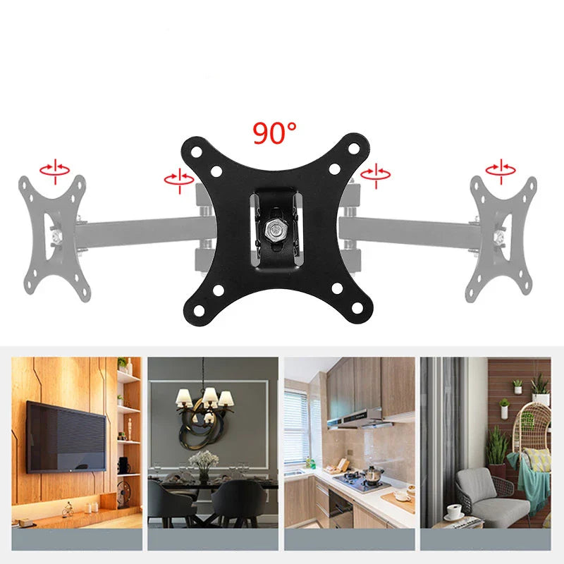 1 PCS Adjustable TV Monitor Wall Mount Bracket  for Most 13-27 In/10-32 in 360° Rotated Expansion tv Holder VESA 100*100mm