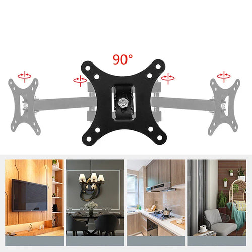 1 PCS Adjustable TV Monitor Wall Mount Bracket  for Most 13-27 In/10-32 in 360° Rotated Expansion tv Holder VESA 100*100mm