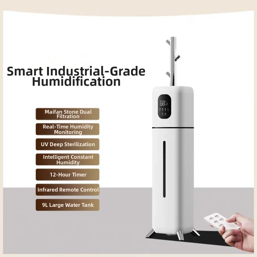 9L Ultra-Large Capacity Warm Humidifier Intelligent Constant Humidity +UV Sterilization WIFI Control Bedroom Living Room Office