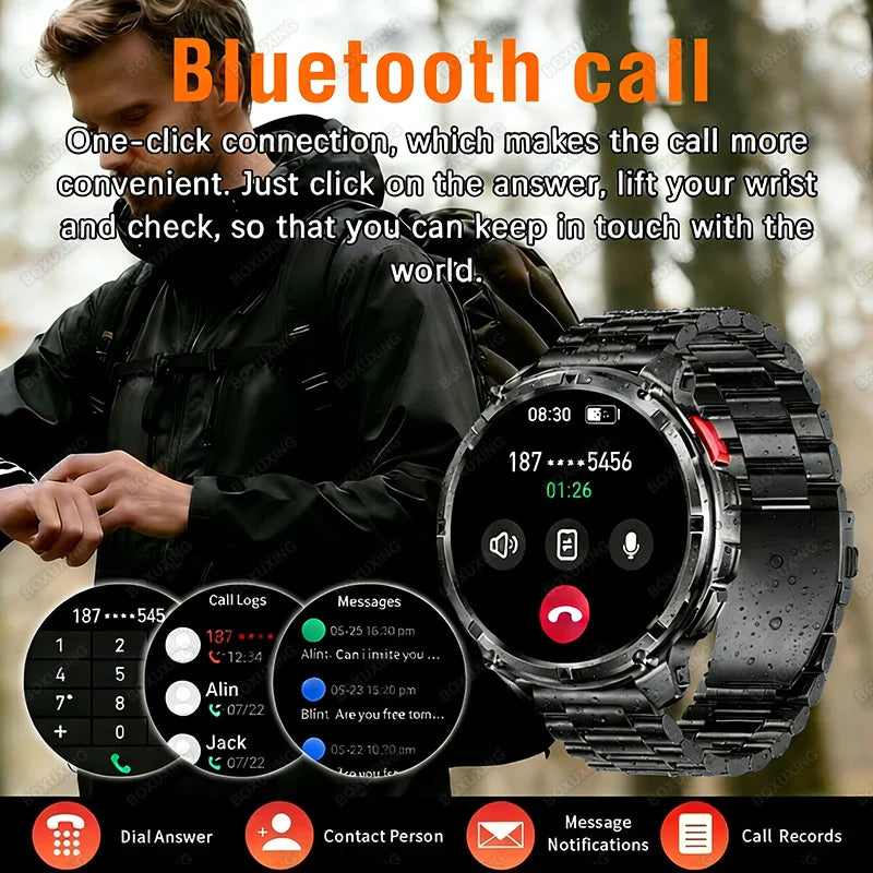 2026 New T-Rex3 Pro 1100mAh Battery Smart Watch GPS path IP68 Waterproof Sports Run tracker Outdoor Compass Military Smartwatch
