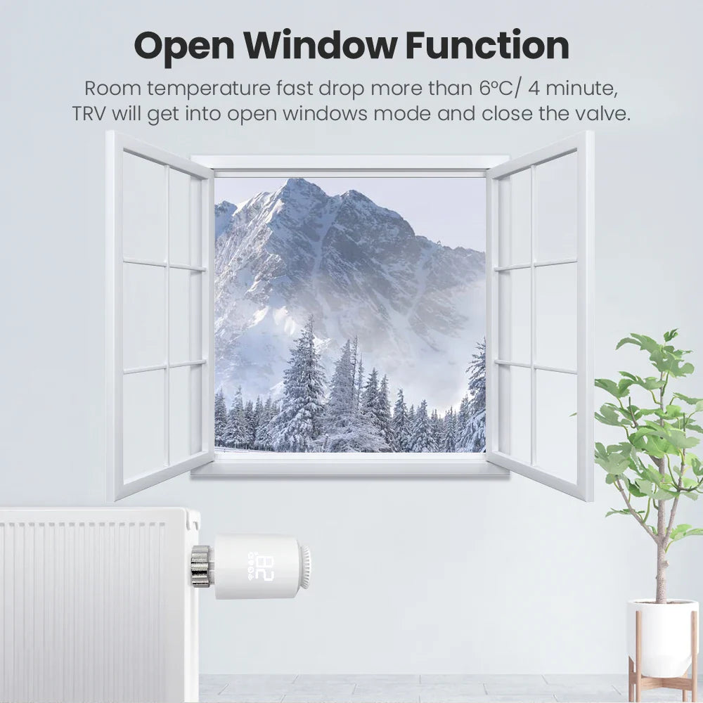 AVATTO ZigBee Thermostat Radiator Actuator Smart TRV Thermostatic Valve Temperature Controller Support Tuya Alexa Google Home