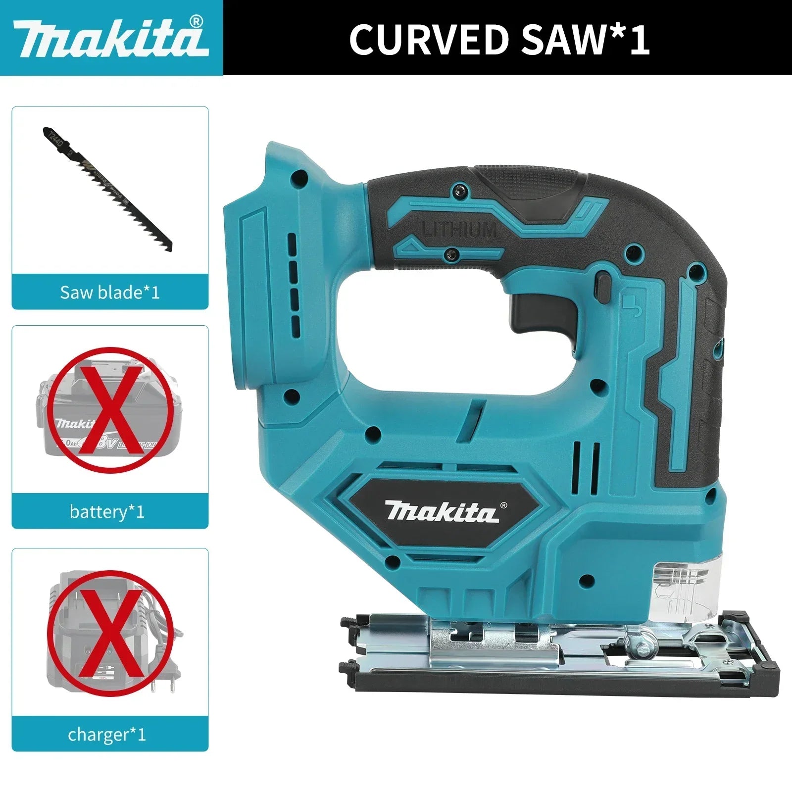 For Makita DJV182 Brushless Portable Carpenter Power Tool Jigsaw Electric Jig Cordless Barrel Handle Jigsaw Free Delivery