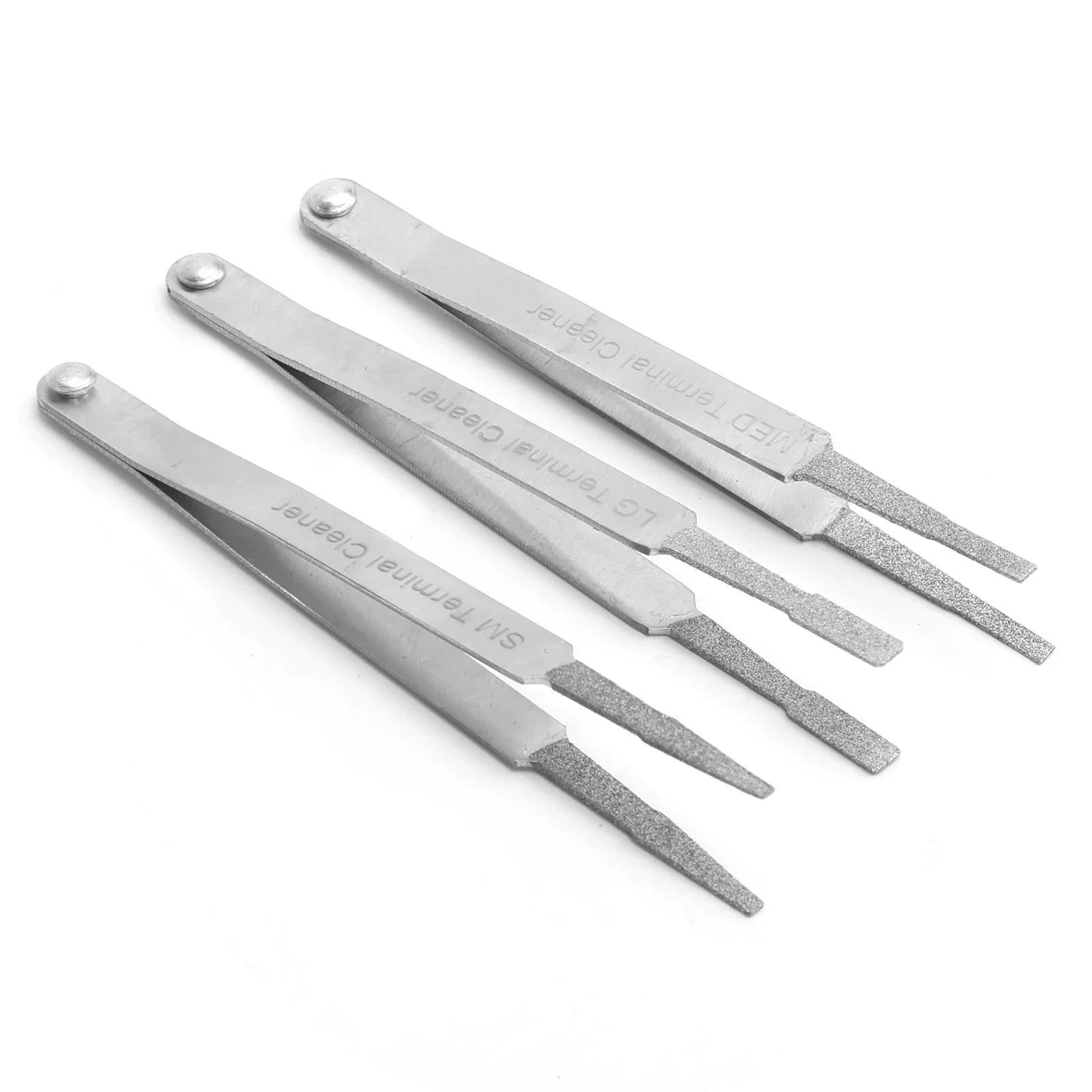 3PCS Electrical Connector Tweezer Terminal Cleaner Set Auto Repairing Hardware Tool for Small Electrical Spade Pin Connector
