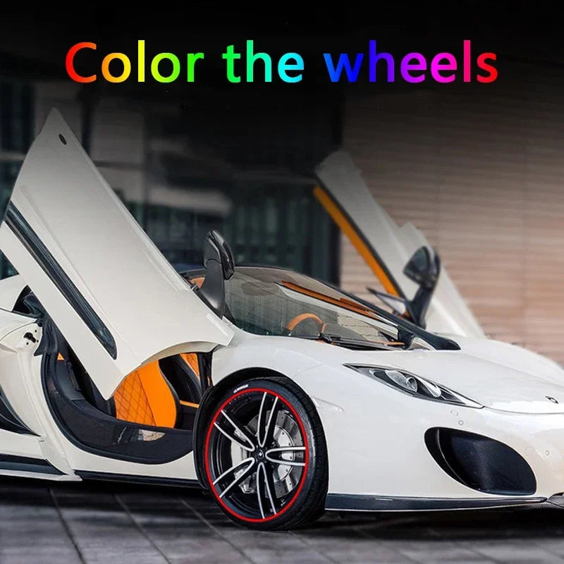 8M Car Wheel Rim Protection Decorative Strip Car Tire Styling Moulding Trim Tyre Guard Line Rubber Decoration Strip Amagi