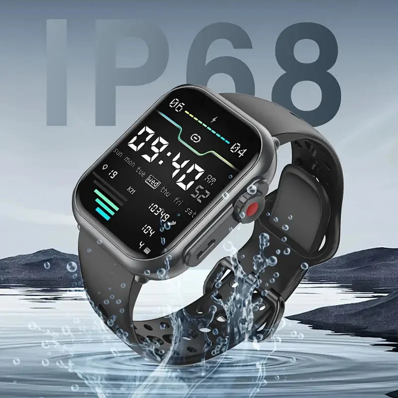 2025 New For Xiaomi Smart Watch Men Women 1.85-Inch HD AMOLED Full Touch Screen IP68 Waterproof Bluetooth Call SmartWatch Man