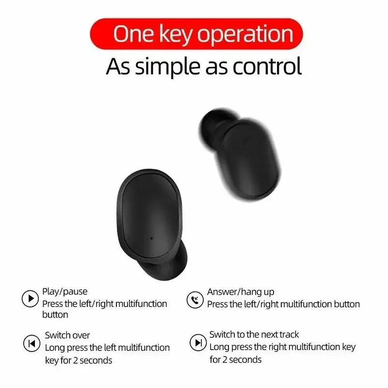 NEW E6S Bluetooth Earphones Wireless bluetooth headset Noise Cancelling Headsets With Microphone Headphones For Xiaomi Redmi