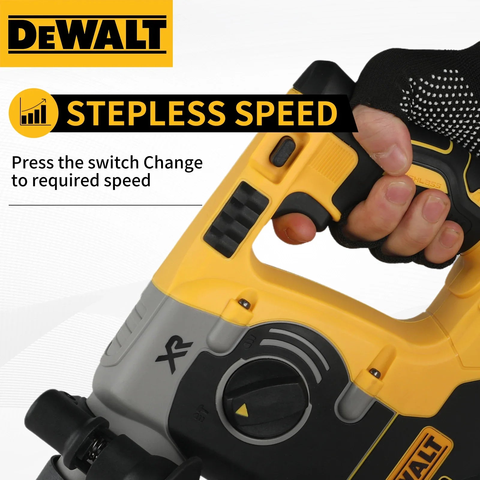 DEWALT DCH273 Rotary Percussion Drill 18V/20V MAX SDS Brushless 1 Inch PLUS L-shaped Woodworking Impact Drill（no Battery）