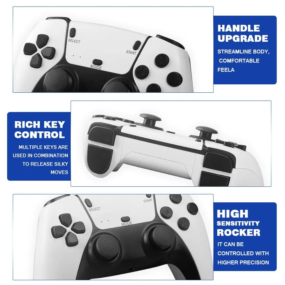 M15 Video Game Console 2.4G Wireless Dual Controller Retro TV Game Stick 20000 Classical Games Two Player Game Console