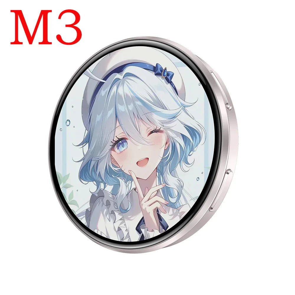 Anime Blue Tooth Electronic Badge Video Playing Rainbow Support Light Picture Dynamic Carousel Bidirectional Transmission Brooch