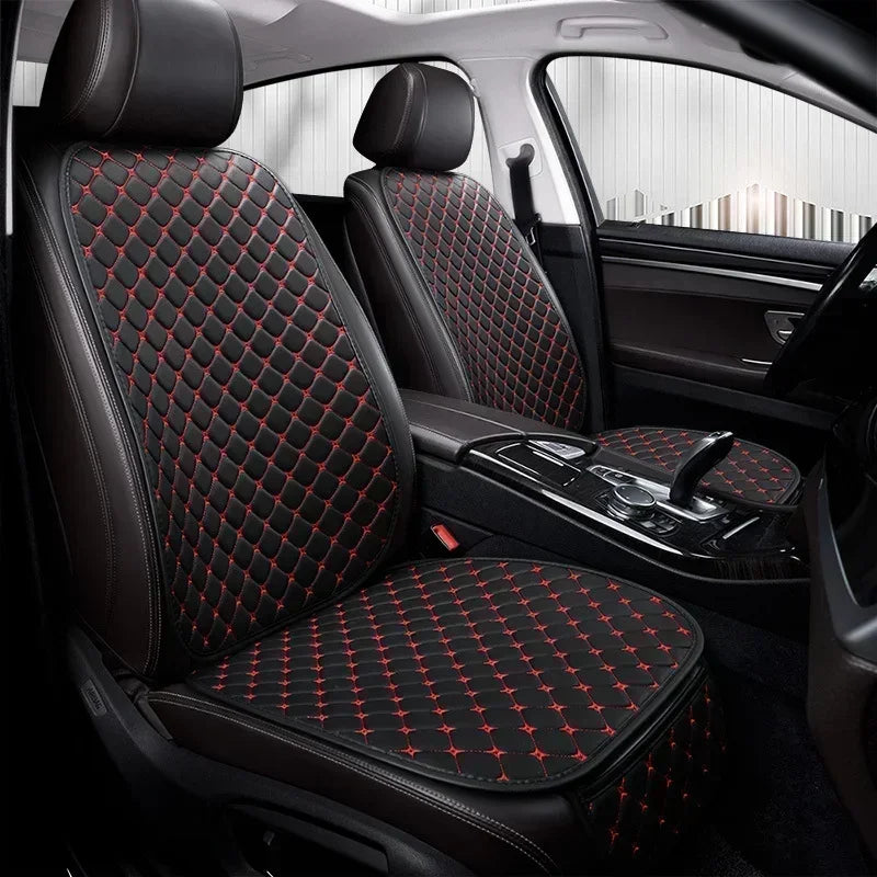 Universal Pu Leather Car Seat Cover Seat Back Soft Cushion Minimalism Seat Cushion Chair Carpet Pad Auto Interior Accessories