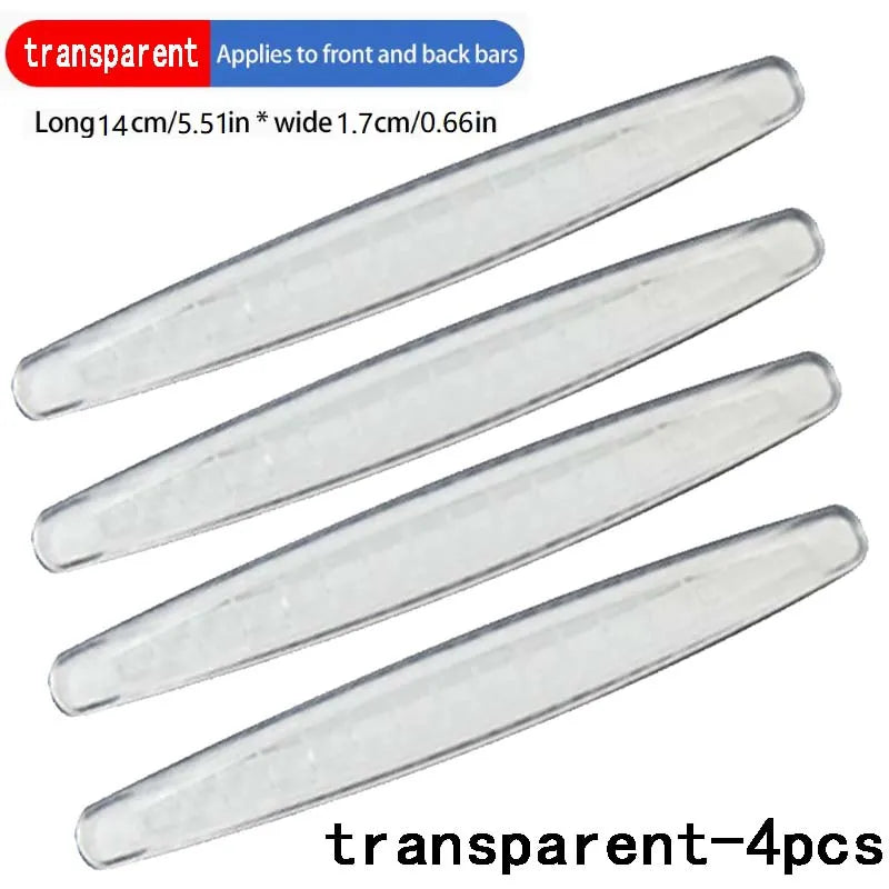 6/4 Piece Universal Front Rear Bumper Corner Protector Guard Car Anti-collision Protection Decoration Strip Car Accessories New